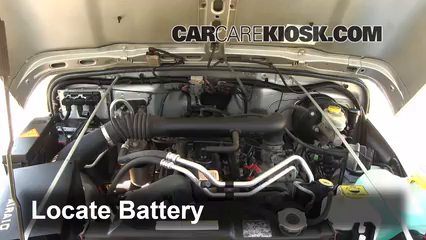 2004 Jeep Wrangler Rubicon 4.0L 6 Cyl. Battery Replace